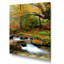 «Beautiful Autumn Forest Waterfall V», œuvre d'art traditionnelle sur toile-1211773437-1211773436
