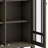 Bedford 39"W Solid Wood Transitional Medium Display Cabinet with Glass Doors and Adjustable Shelves-1575488049