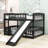 Harveen Wooden Bunk Bed with Slide and Fence by Harriet Bee-971127422-971127421