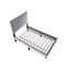 Lit simple moderne en velours gris, tête de lit ajustable, 12 supports stables, pas de sommier, taille de velours de la chambre à coucher, décor solide-949065969