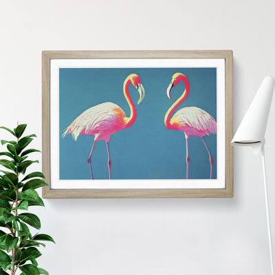 Euphoric Flamingos - Framed Print