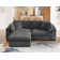 Upholstered Deep Seat Sofa with Ottoman