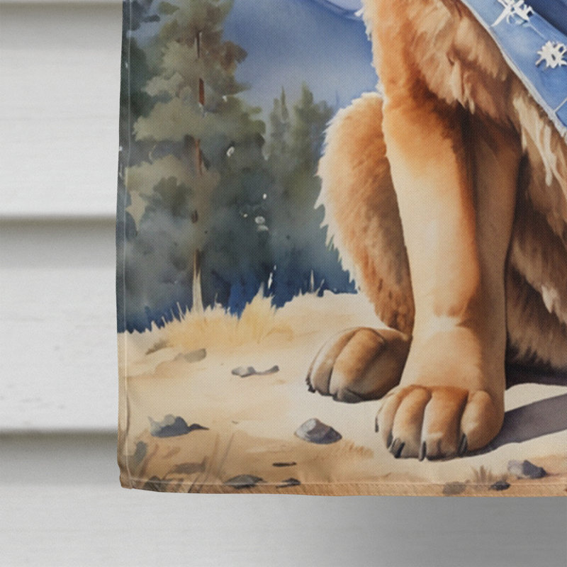 Drapeau Cowboy Welcome House, Dogue du Tibet