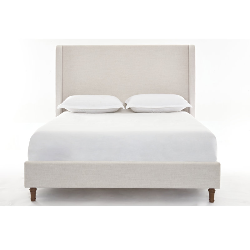 Henley Upholstered Wingback Bed, Boxspring Required, Queen