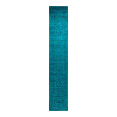 Overyed One-of-a-Kind Runner 2'5" X 14'3" Hand Knotted Area Rug