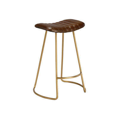 Calhern Upholstered Counter Stool with Metal Frame