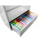 Classeur en métal à 2 tiroirs en métal blanc, verrouillé pour la confidentialité, compatible avec les classeurs blanc / format légal A4 / F4, augmentant la productivité du bureau, stockant légal / lettre / A4 / F4-120659677