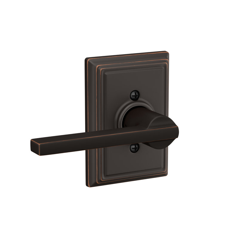 Latitude Lever with Addison Trim Passage (Hall & Closet) Lock, Aged Bronze