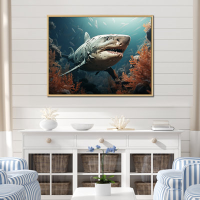 " Shark S Symphony In Deep Sea "