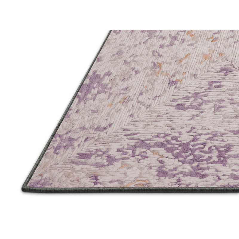 Tapis gris soyeux et moelleux, Rectangle 8 pi x 12 pi