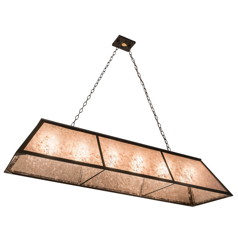 Rustic Lodge 6 - Light Pendant, 47" H x 70" W x 17" D, Oil Rubbed Bronze