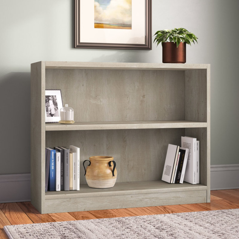 Petite bibliothèque à 2 tablettes Paulica, pour le rangement et la présentation dans le bureau personnel ou le salon