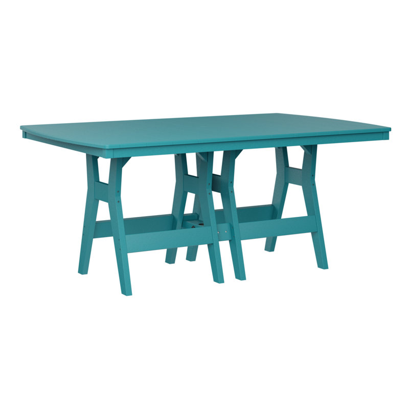 Harbor Outdoor Dining Table, Aruba Blue