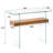 Tempered Glass Console Table with Shelf-1934271971-1905166803