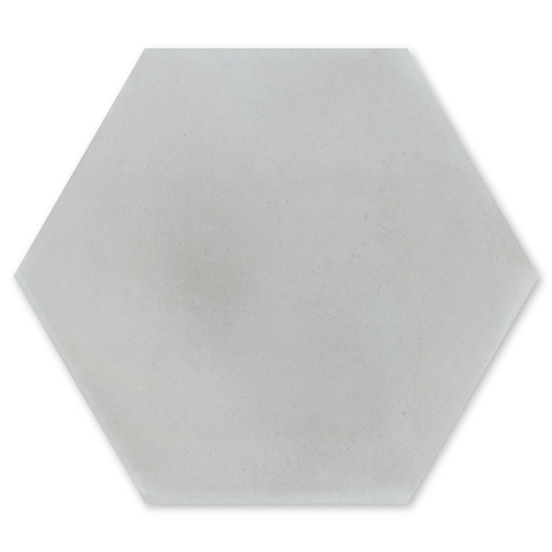 Solid Mixed Gray Hex 8" x 9" Cement Wall & Floor Tile