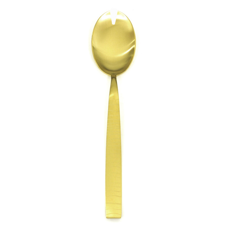 Tigre Stainless Steel Salad Servers, Ice Gold