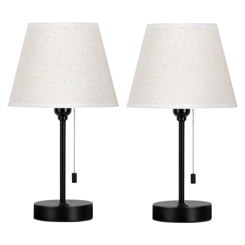 Ensemble de 2 lampes de table modernes avec ports USB Modern Lamp