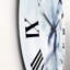 Abstrait de nuages bleu foncé V - horloge murale moderne-60186970