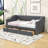 Twin Size Linen Upholstered Daybed with Drawers