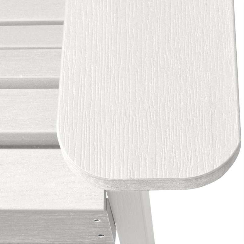 Chaise Adirondack résistante aux intempéries Hintz, Blanc