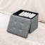 Repose-pieds de rangement pliable avec couvercle réversible-247067833