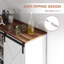 Buffet 33 "avec porte coulissante et tablette réglable, armoire blanche, grange