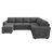 Anureet Latitude Run® Corduroy Sleeper Sectional U Shaped Modular Sofa Bed With Storage Space-310609821
