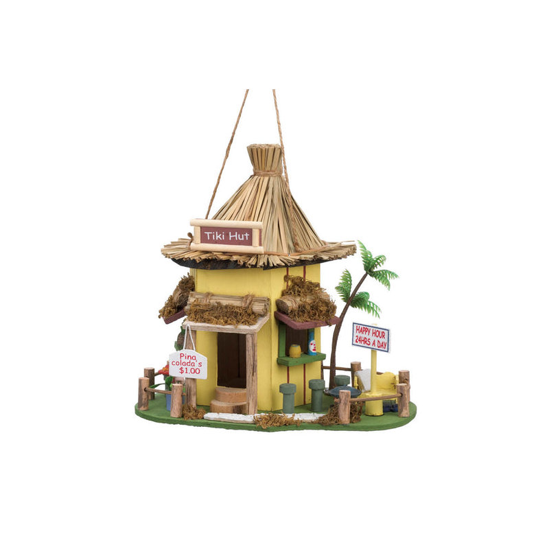 TIKI HUT BIRDHOUSE