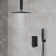 10" Pressure Balanced Rain Shower Faucet System, Handheld Spray Head with Rough-in Valve