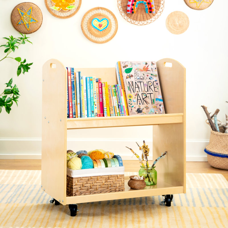 EdQ Essentials Book Cart, Natural
