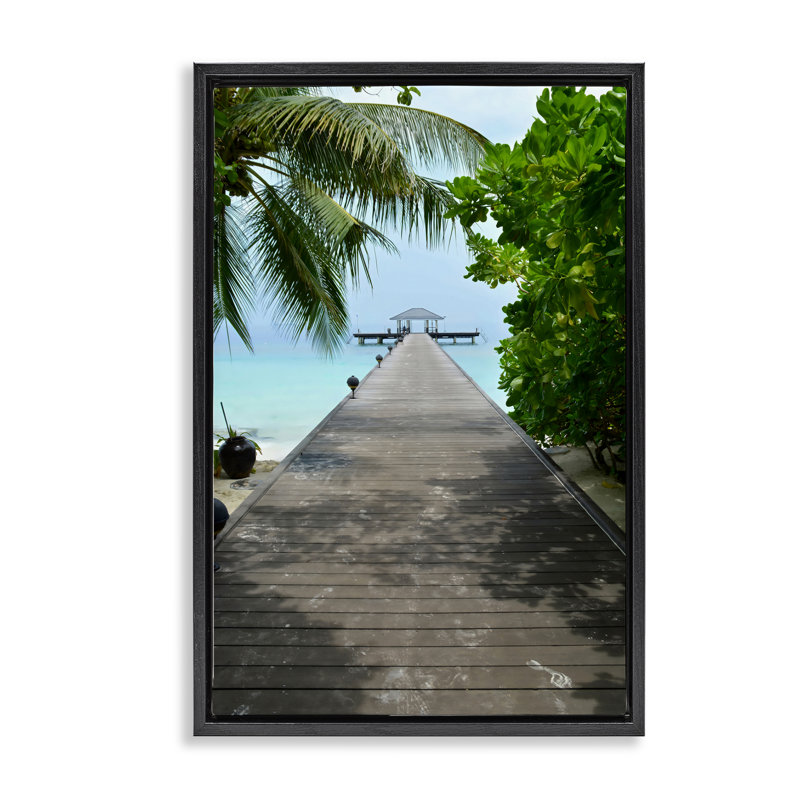 Cadre flottant pour ponton Palm Tree, conçu par LSR Design Studio, Cadre flottant noir de jais, H 25 po x l 17 po