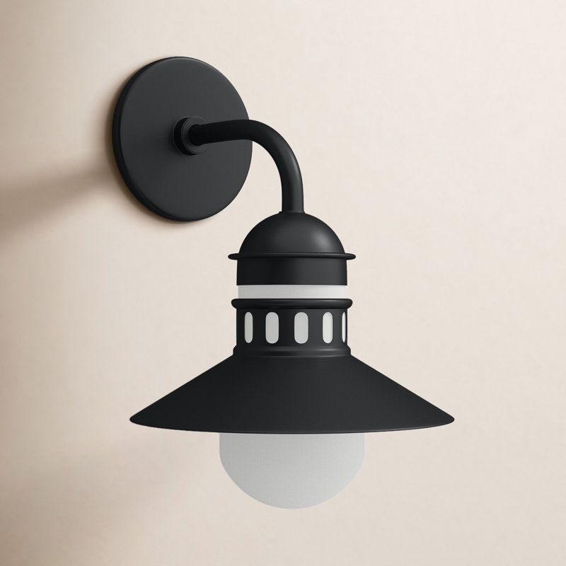 Applique murale en aluminium Clarendon, Noir, H 14,5 po x l 9,75 po x P 11,25 po