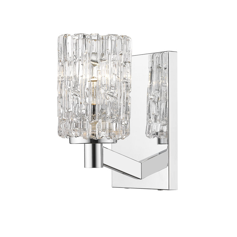 Samson Steel Armed Sconce, Chrome