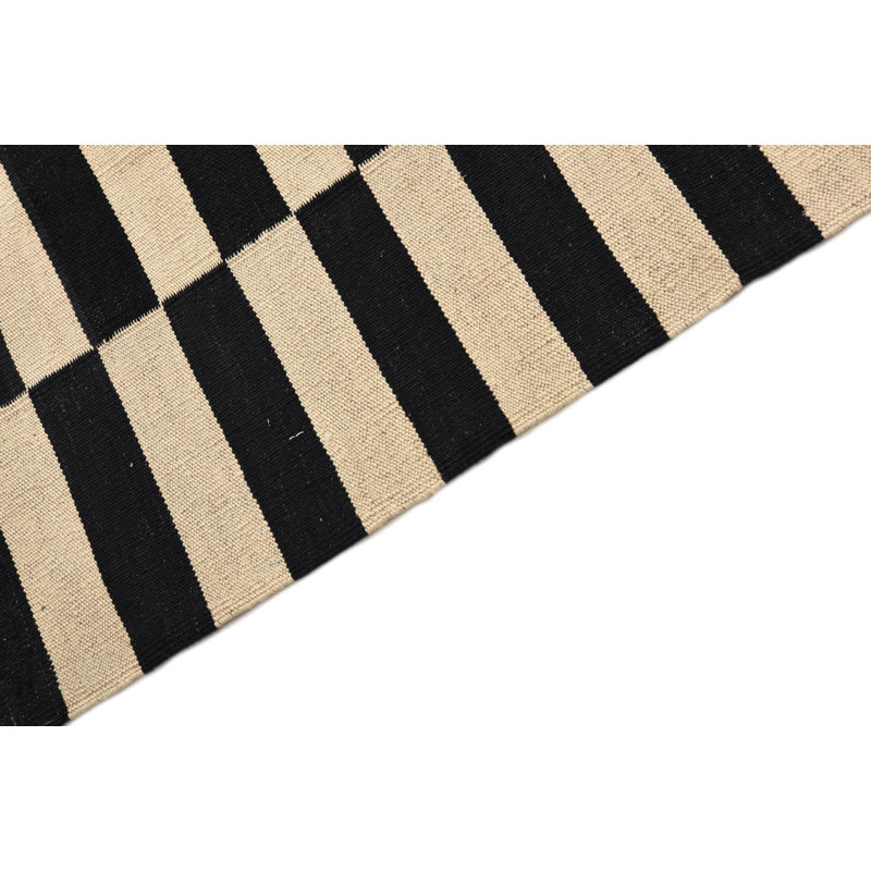 Tapis noir et blanc Noor
