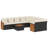 Vidaxl Garden Sofa Set Black, Cream