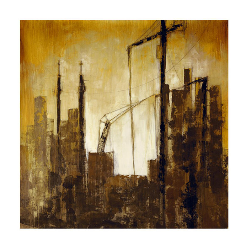 L'industrie par Chelsea Art Studio - impression, H 24 po x l 24 po x 1,5 po, Plexi