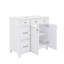 Meuble-lavabo 36 po avec lavabo en céramique, tiroir double couche et armoire de rangement à porte à fermeture en douceur avec tablette réglable-2091948676