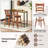 Kellynn Swivel Solid Wood Counter Stool-526743349