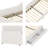 Twin Size L-Shaped Corner Daybed With 2 Drawers - Corduroy Upholstered Bed Frame - Beige-738310177