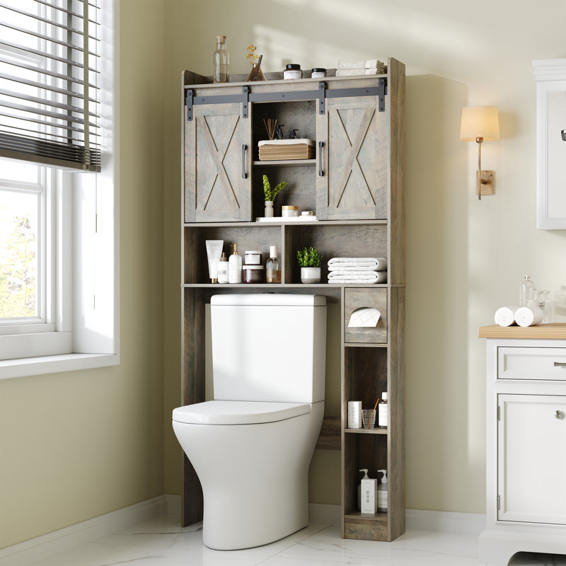 Over The Toilet Storage Cabinet, Light Gray