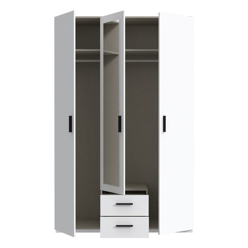 Tariah 3 Door Manufactured Wood Wardrobe