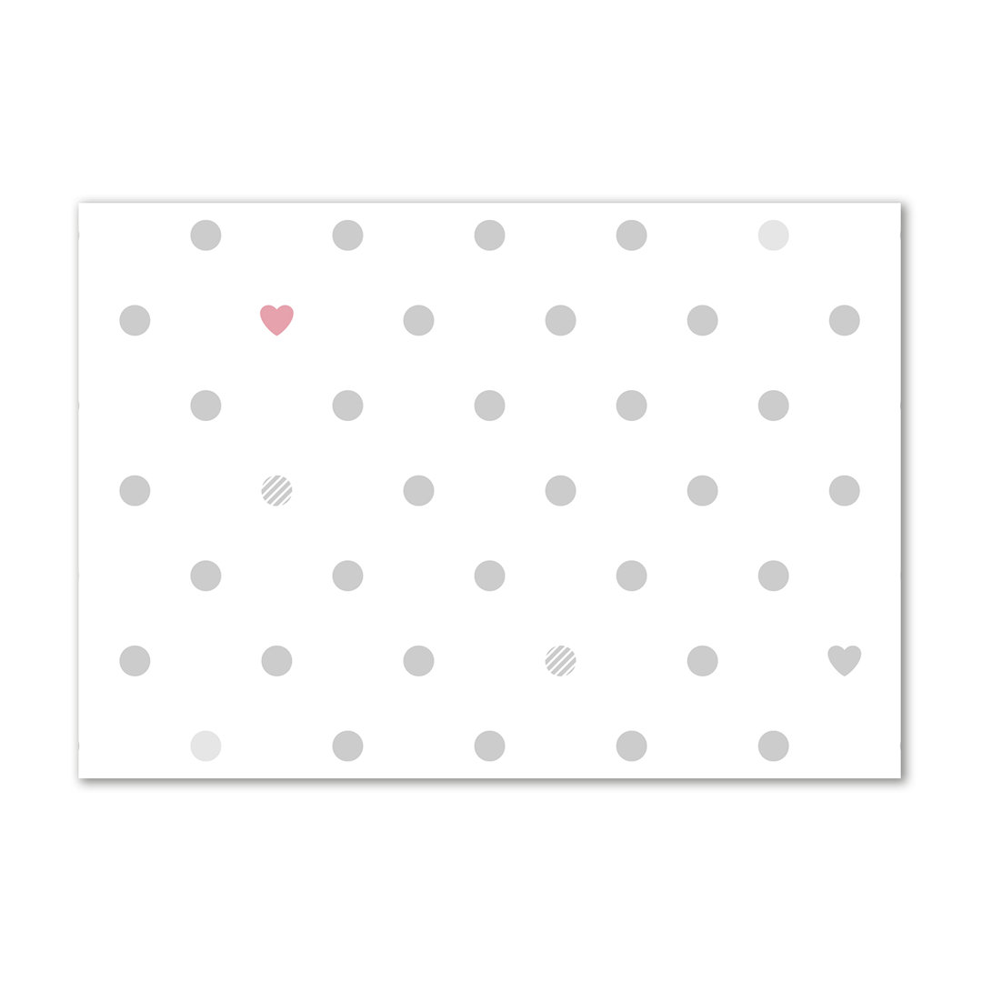 Dots and Hearts - Kunstdrucke auf Segeltuch