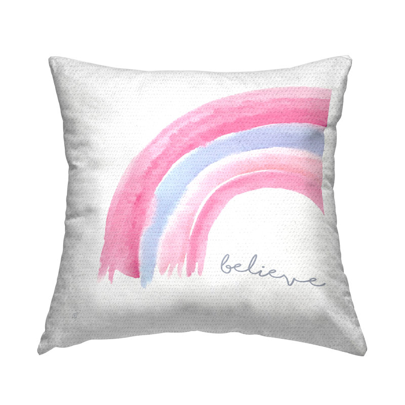 Coussin d'extérieur Believe Calligraphy