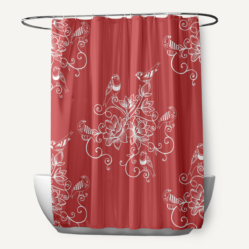 Rideau de douche Everill, Corail