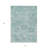 3' X 5' Teal Blue And Gray Damask Washable Indoor Outdoor Area Rug
