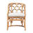 Bonetta 24.4" Wide Rattan Cotton Armchair