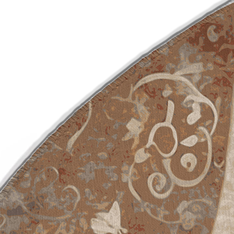 Tapis intérieur et extérieur Gentle Erosion, Rond 5 pi