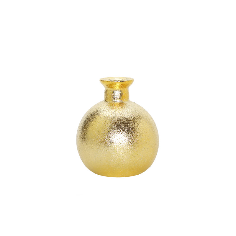 Diffuseur doré grande fleur blanche, parfum "Muguet"