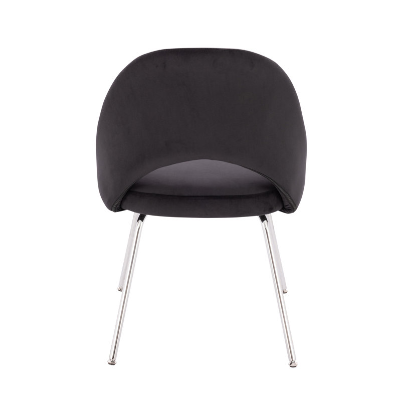 Sandy Chrome Chair, Black, 1