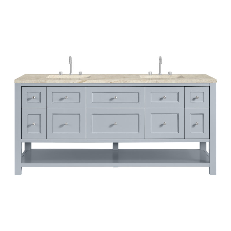 Breckenridge 72 in. Double Vanity, Serenity Blue, Tajnar Eclos